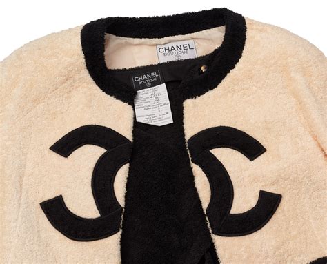 chanel terrycloth jackte